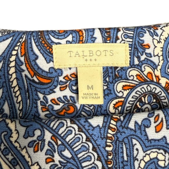 Women's TALBOTS Sleeveless Paisley Dress-‎ Size M - Picture 7 of 8